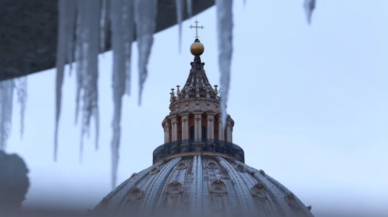 Mrazivé počasí zasáhlo i Řím