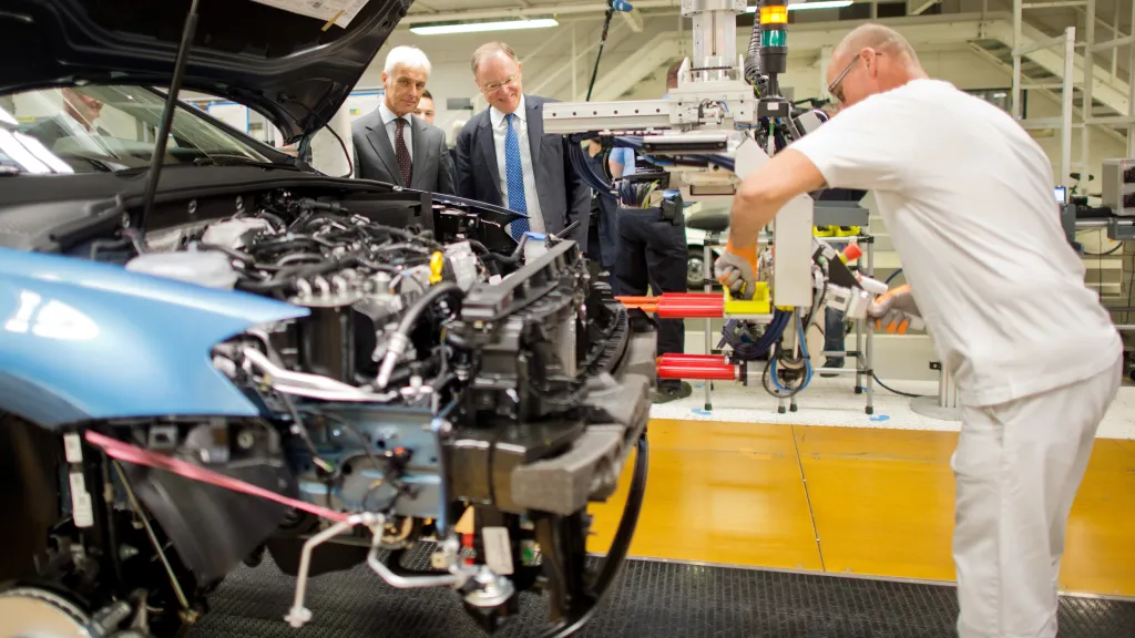 Továrna Volkswagenu v německém Wolfsburgu