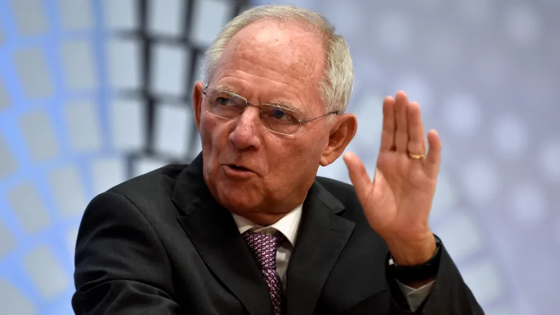 Německý ministr financí Wolfgang Schäuble