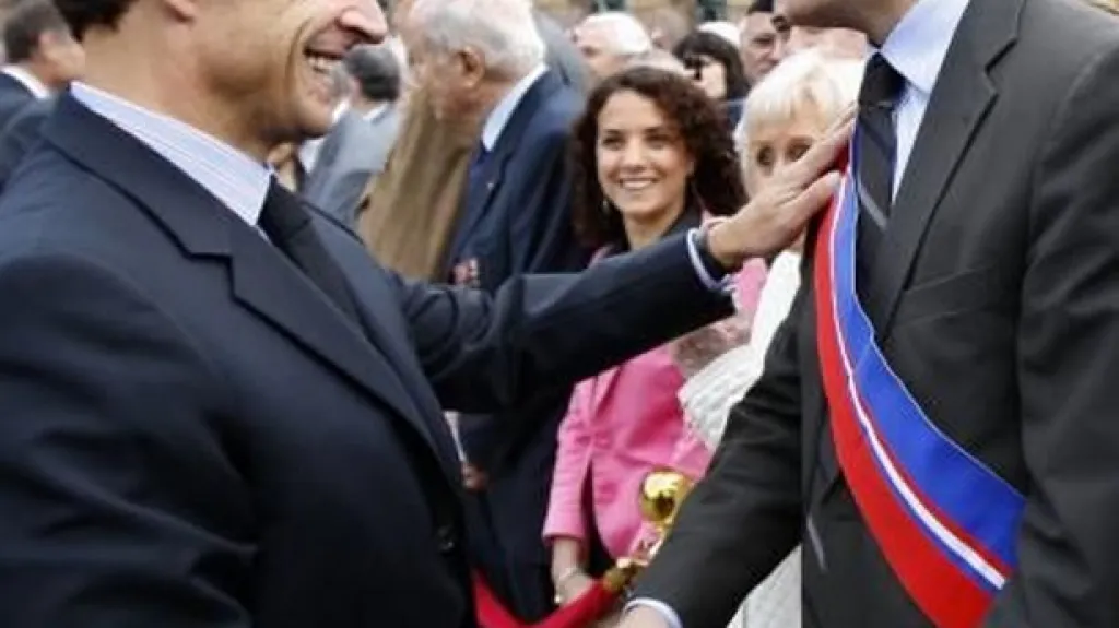 Nicolas Sarkozy se synem Jeanem