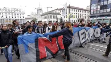 Milánské protesty proti výstavě Expo 2015