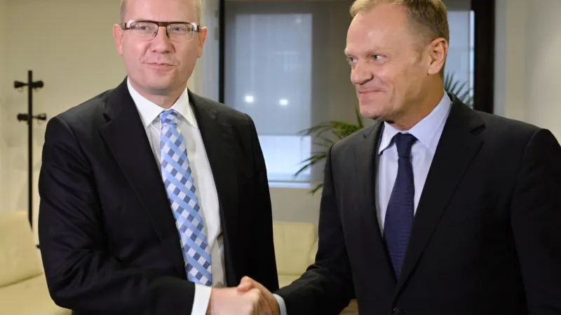 Bohuslav Sobotka a Donald Tusk