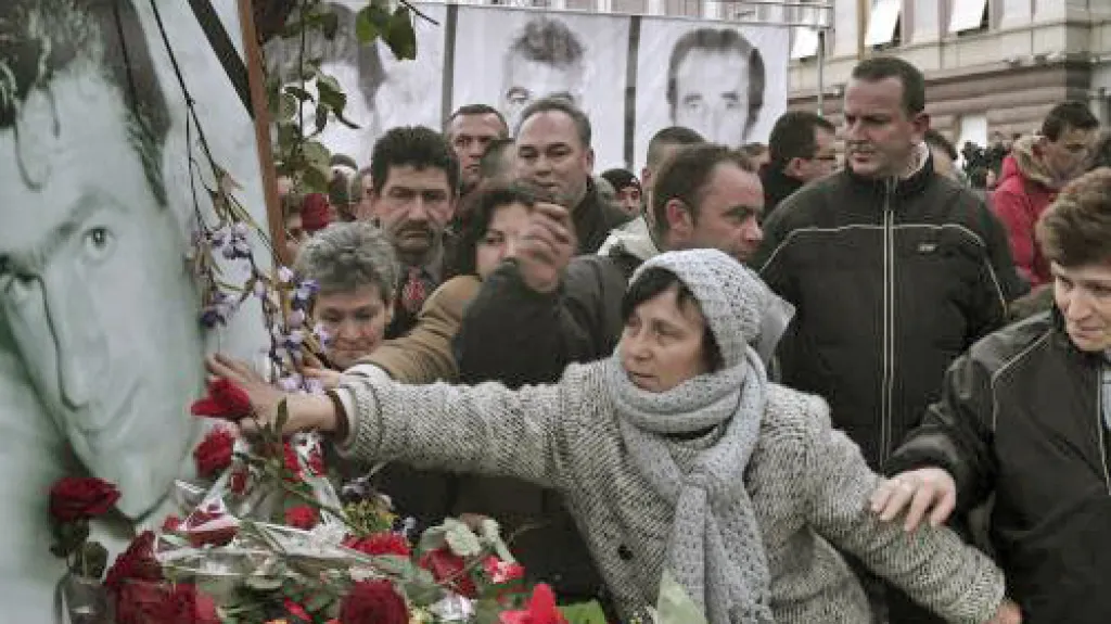 Pietní shromáždění v Tiraně