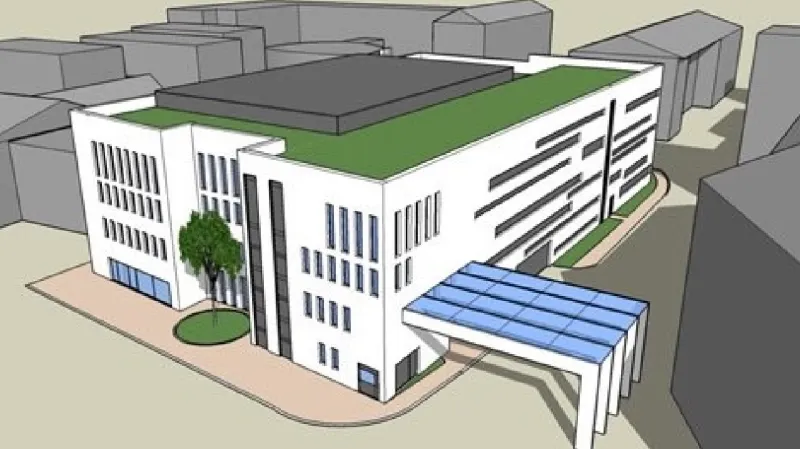 Vizualizace nového parkovacího domu