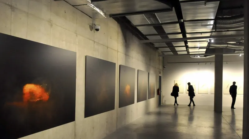 Z výstavy Davida Michalka a Miloše Šejna