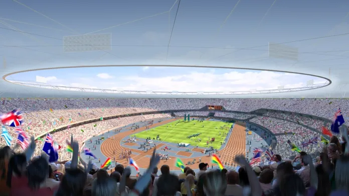 Vizualizace hlavního stadionu pro olympiádu v Londýně 2012