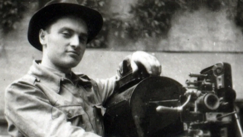 Miroslav Čvančara s promítačkou