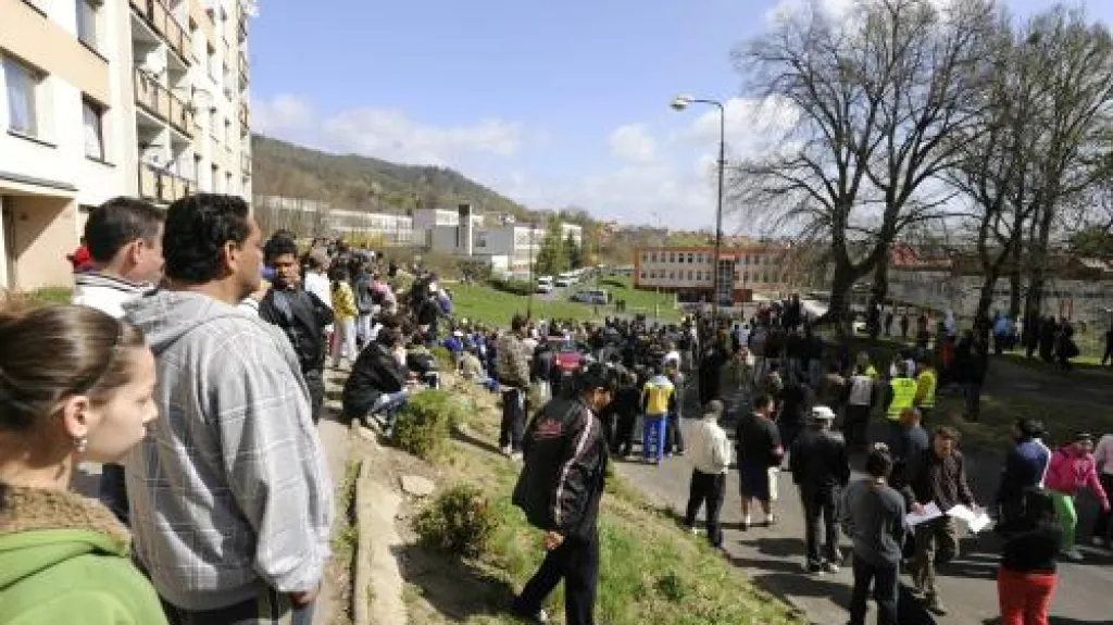 Demonstrace na Teplicku