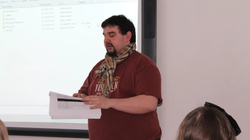 Tomáš Magnusek učil lomnické studenty