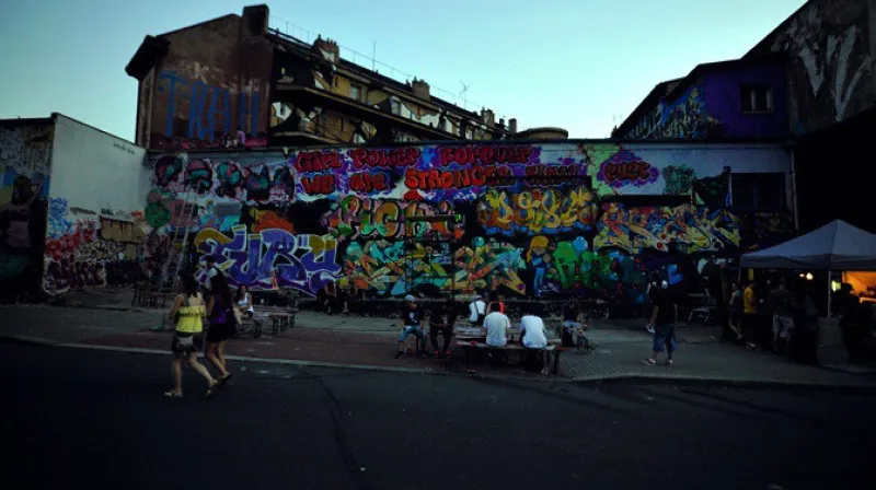 Graffiti jam na Trafačce