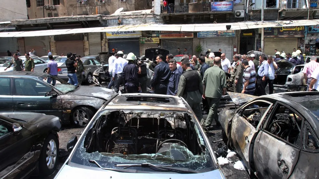 Výbuch v centru Damašku