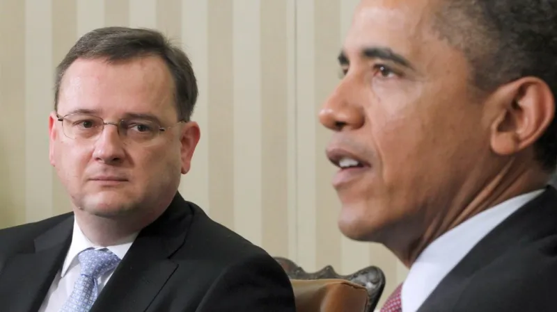 Petr Nečas a Barack Obama