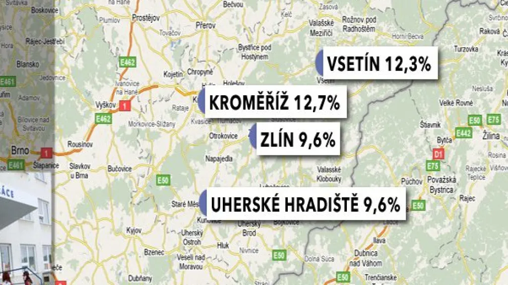 Nezaměstnanost ve Zlínském kraji v prosinci 2009