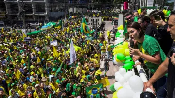 Demonstrace ve městě Belem