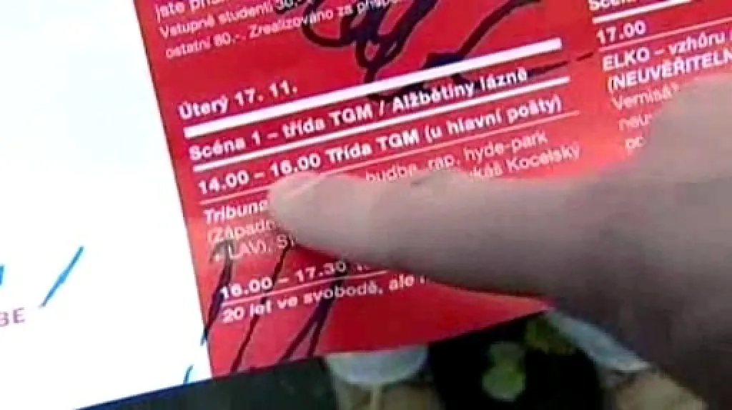 Jiří Kotek upozorňuje na začátek festivalu