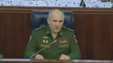 Generál Sergej Rudskoj z ruského generálního štábu k úderu v Sýrii