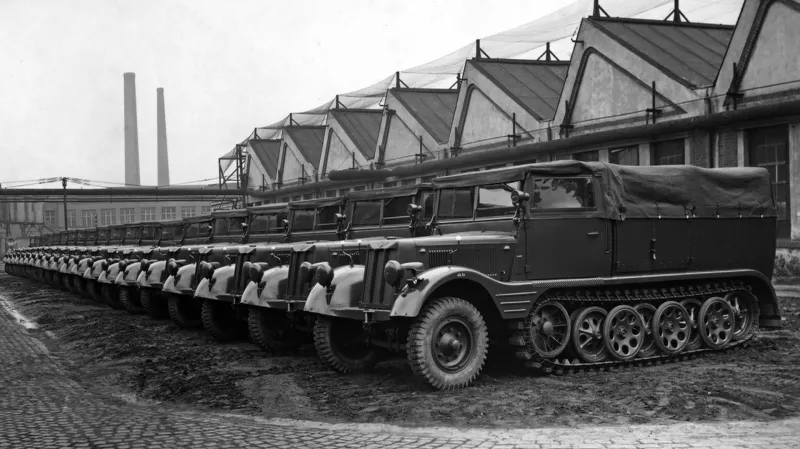 Škodovy závody v Plzni platily za jednu z největších zbrojních továren třetí říše