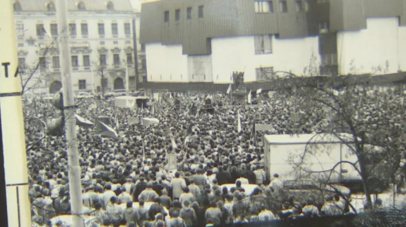 Jihlava - archivní fotografie z listopadu 1989
