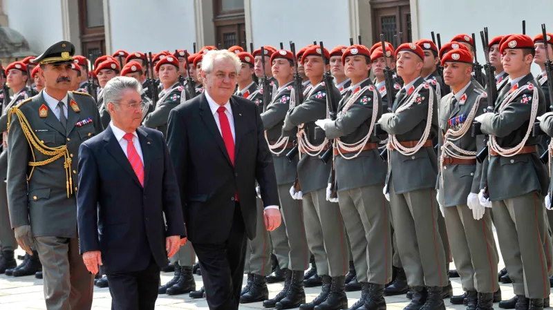 Heinz Fischer a Miloš Zeman
