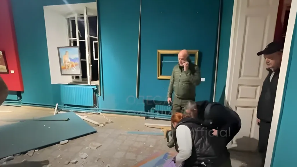 Zničené muzeum umění v Oděse