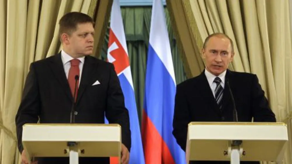 Robert Fico a Vladimir Putin