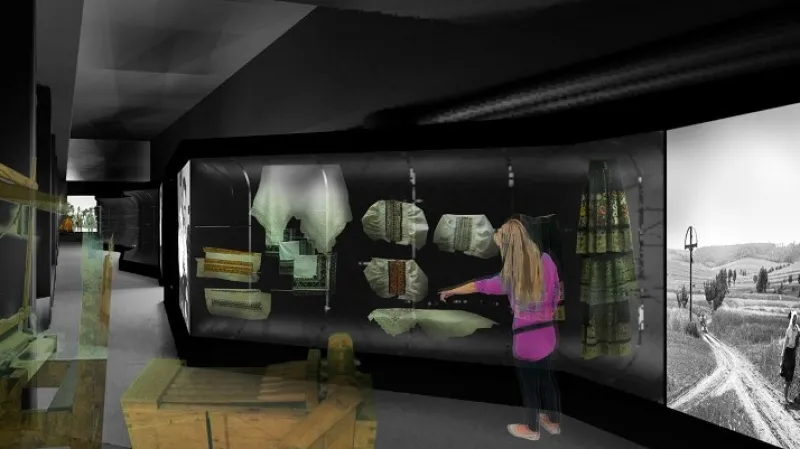 Vizualizace nové expozice Slováckého muzea