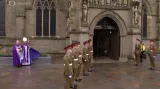 Pohřeb Richarda lll. v katedrále v Leicesteru