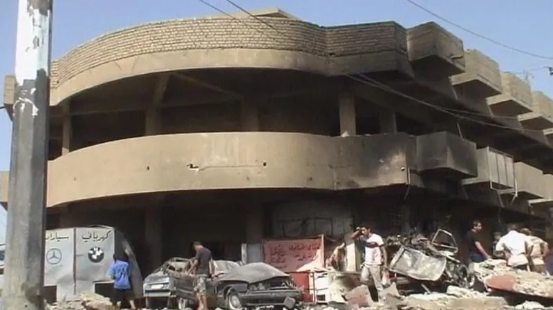 Následky výbuch v Iráku