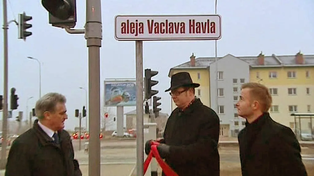 Třída Václava Havla v polském Gdaňsku
