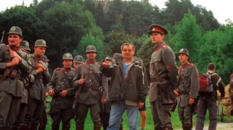 Režisér Antonín Moskalyk na natáčení