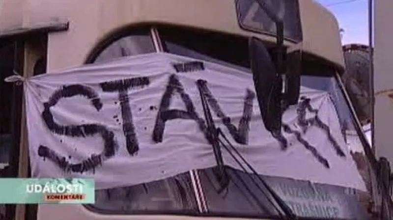 Dopravní stávka v Událostech, komentářích