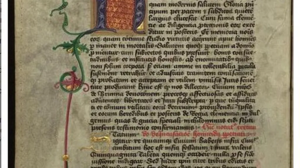 Kniha starého zemského, městského a jiného práva / detail