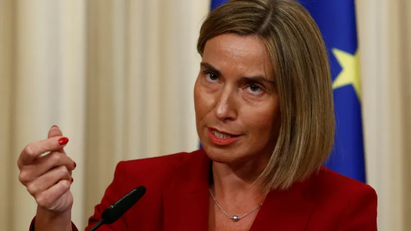 Federica Mogheriniová během návštěvy Ruska