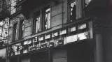Zdemolovaná kancelář Aeroflotu