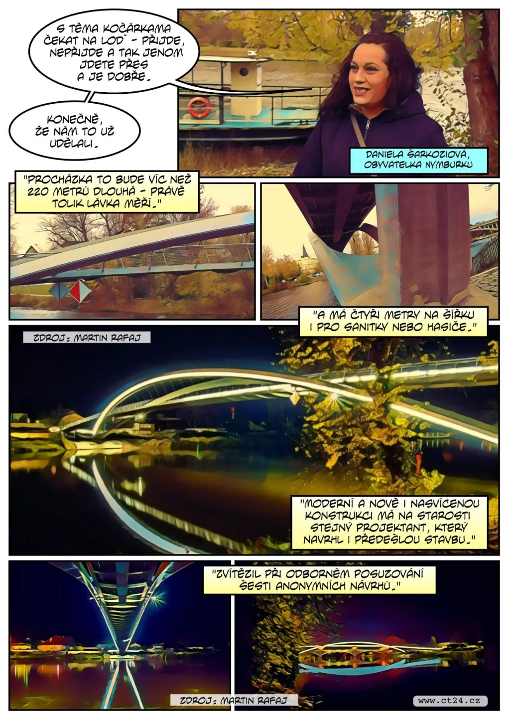 Nová lávka v Nymburku je hotová, otevře se na konci listopadu