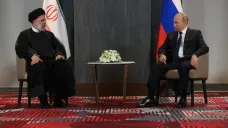 Ajatolláh Chameneí a ruský vůdce Vladimir Putin