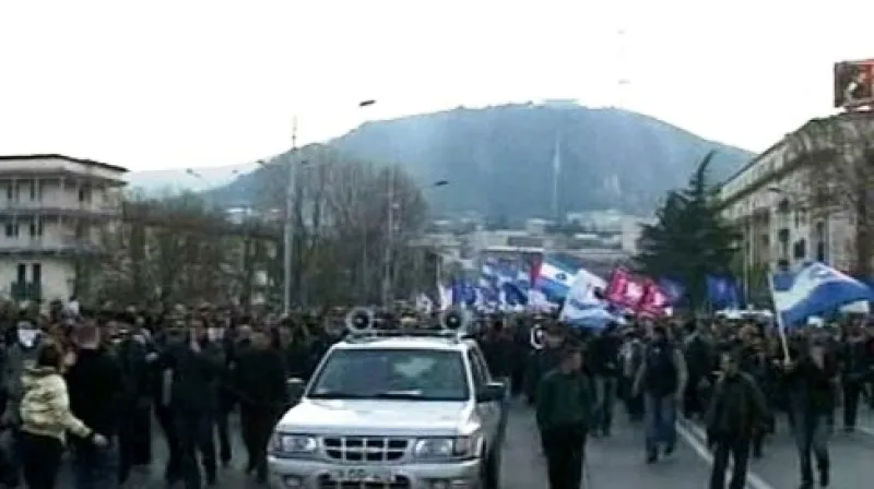 Demonstrace v Gruzii