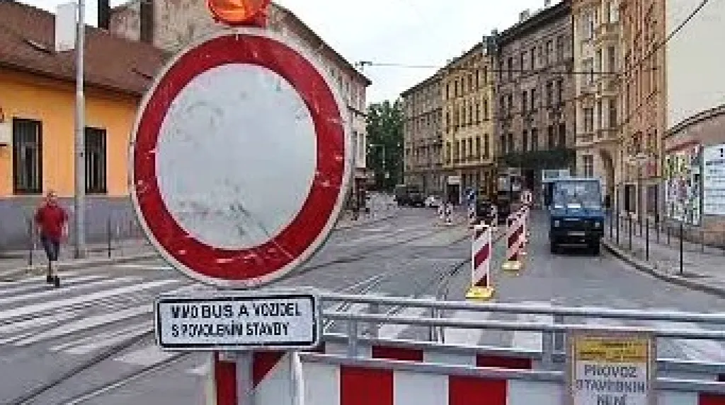 Uzavírka v Brně.