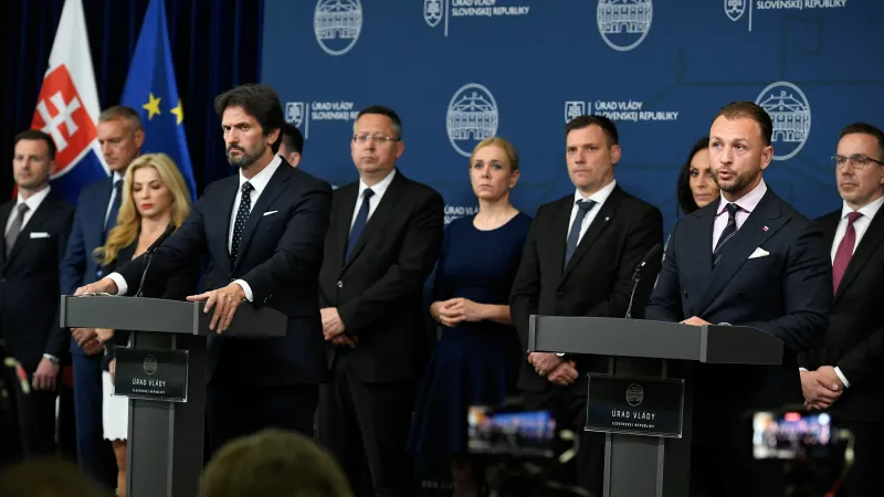 Tisková konference po jednání slovenské bezpečnostní rady