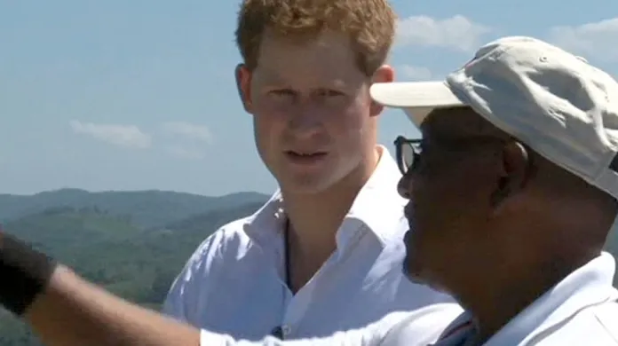 Princ Harry na návštěvě Belize