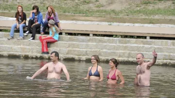 Happening upozornil na špatnou kvalitu vody v řece Ostravici