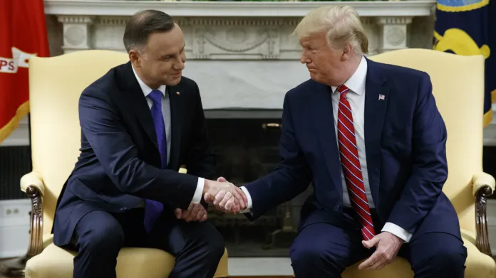 Polský prezident na předchozí návštěvě Bílého domu