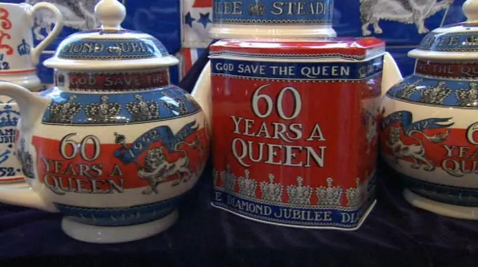 Produkty k oslavě 60. výročí vlády královny Alžběty II.
