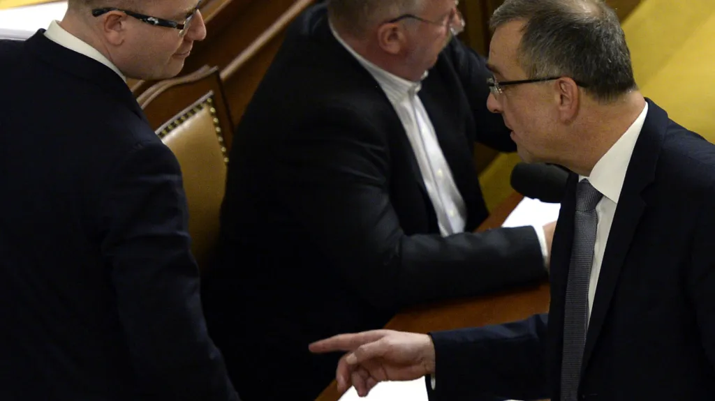 Bohuslav Sobotka a Miroslav Kalousek