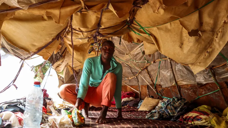 Guinejský běženec v Tunisku