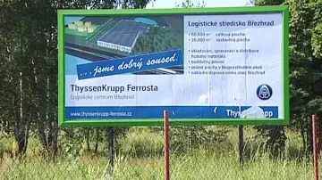 Plánované logistické centrum ThyssenKrupp Ferrosta