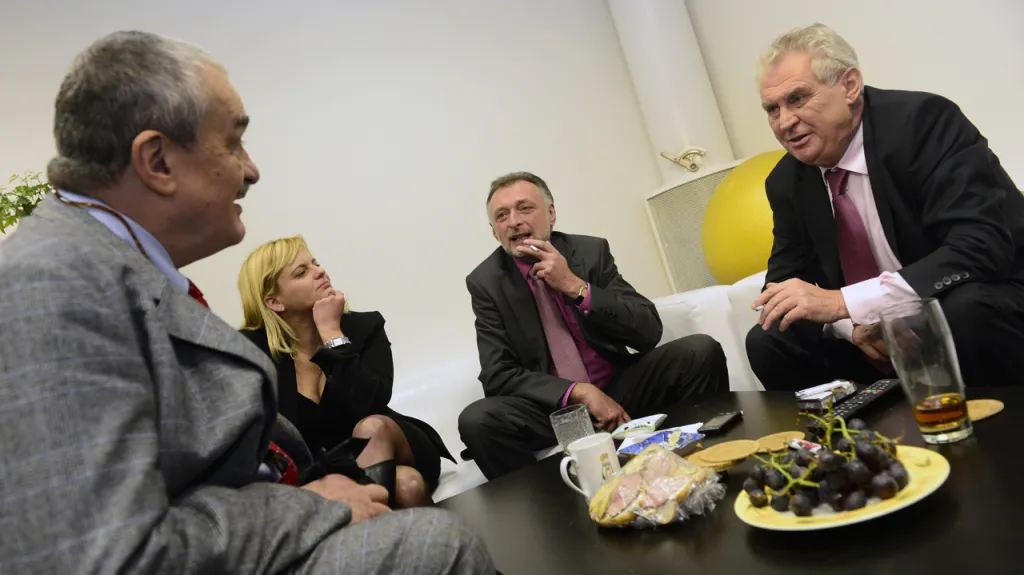 Miloš Zeman a Karel Schwarzenberg v ČT