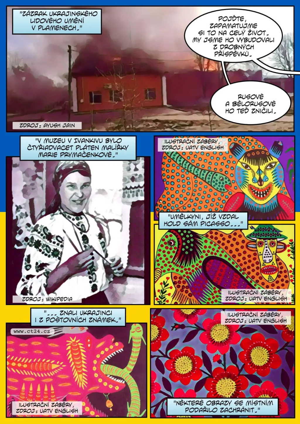 Rusové nám záměrně ničí kulturní dědictví, zní z Ukrajiny