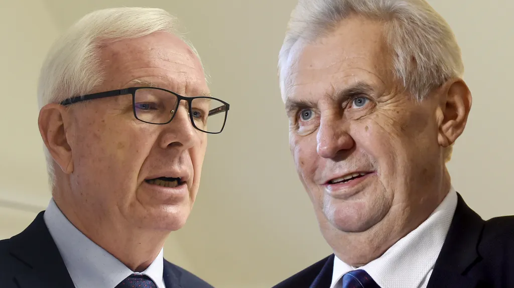Jiří Drahoš a Miloš Zeman