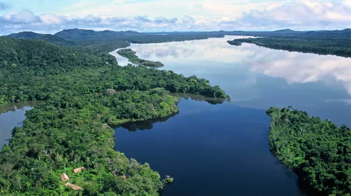 Řeka Xingu v Brazílii
